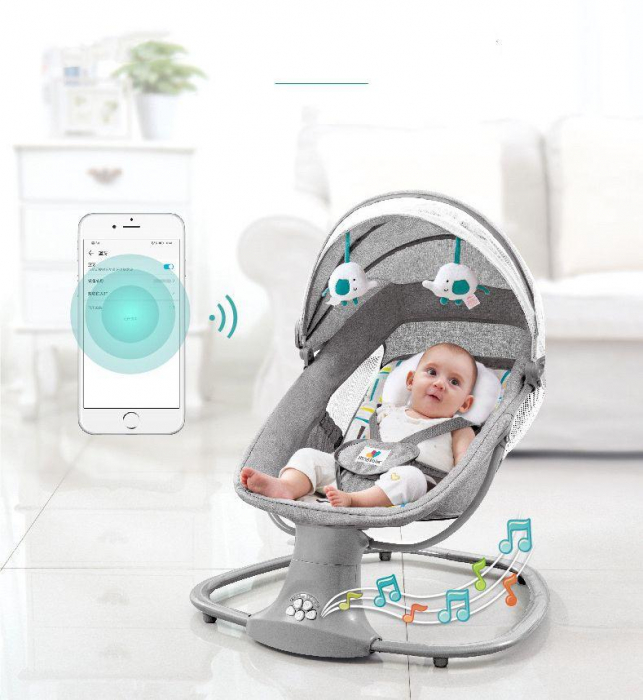 Balansoar Electric Multifuncțional 3 în 1 cu Bluetooth și Telecomandă Verde [14]