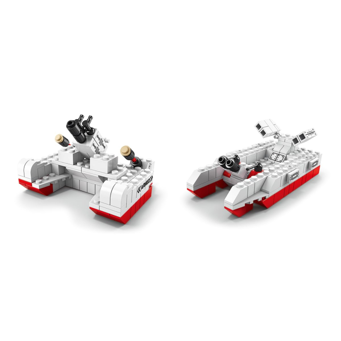 Cuburi Constructie STEM 1000 Piese Ocean Nave 6 in 1 – Set Naval Creativ [10]