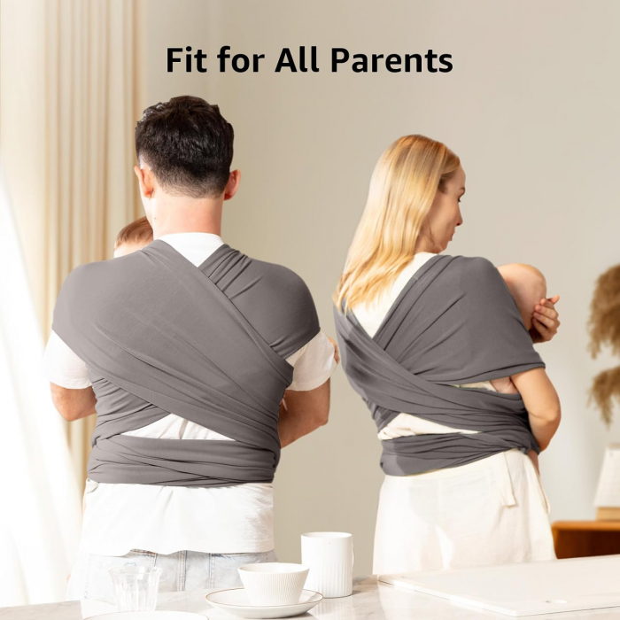 Marsupiu Elastic pentru Bebelusi Rosu - Wrap Ergonomic [10]