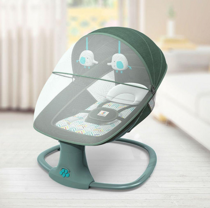 Balansoar Electric Multifuncțional 3 în 1 cu Bluetooth și Telecomandă Verde [5]