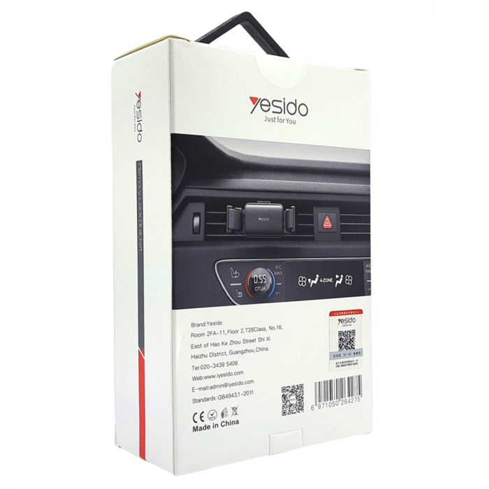 Suport Telefon de Masina prindere Ventilatie Yesido 360 Rotation [2]