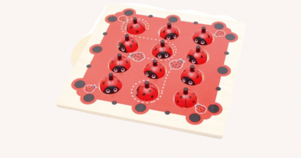 Joc de Memorie din Lemn Ladybug Joc de Memorie Buburuza [6]