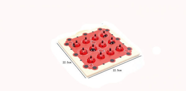 Joc de Memorie din Lemn Ladybug Joc de Memorie Buburuza [10]