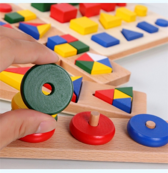 Pachet Jucarii din lemn Montessori  Educative  14 jocurii [15]