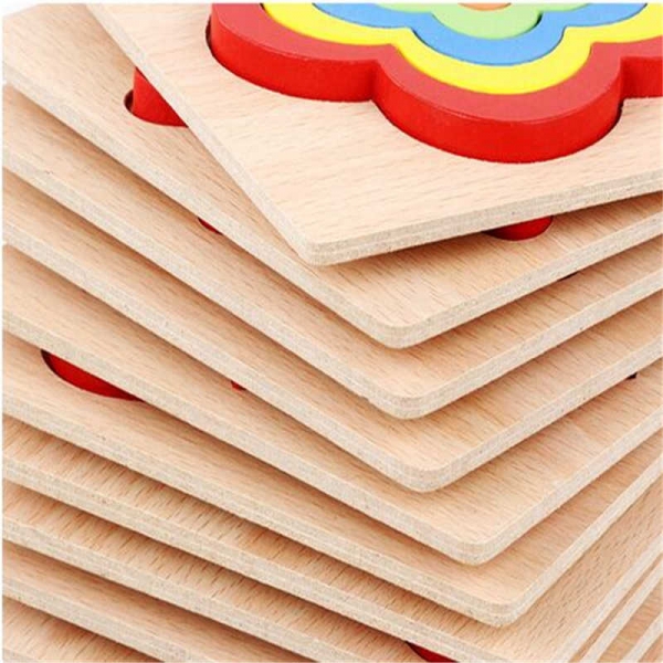 Set 2 Puzzle Lemn 3D Curcubeu Forme [14]