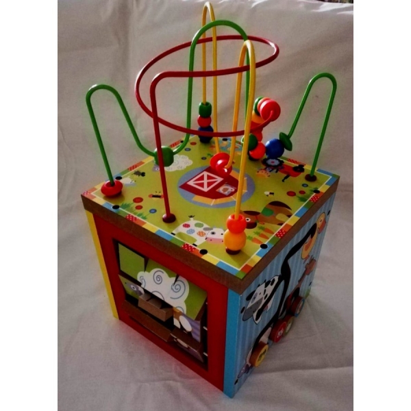 Cub educativ din lemn Ferma 5 in 1 [5]