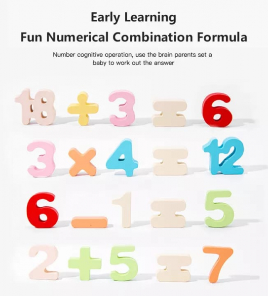 Joc lemn puzzle 3D alfabet sau numere 3 in 1 [6]