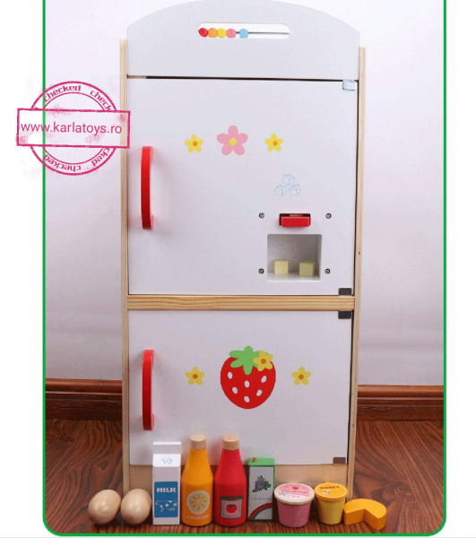 Set Bucatarie si Frigider de lemn Capsunica [5]