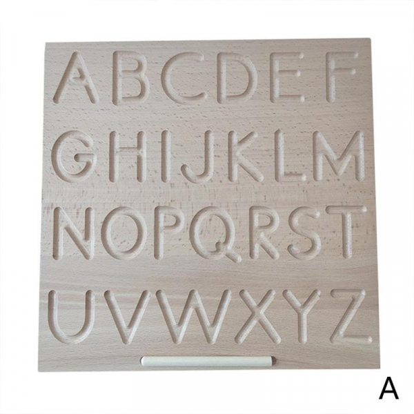 Joc lemn montessori litere si cifre Tabla de urmariere [4]