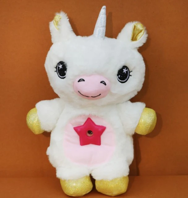 Animal de pluș cu proiector de lumină Unicorn Alb [1]