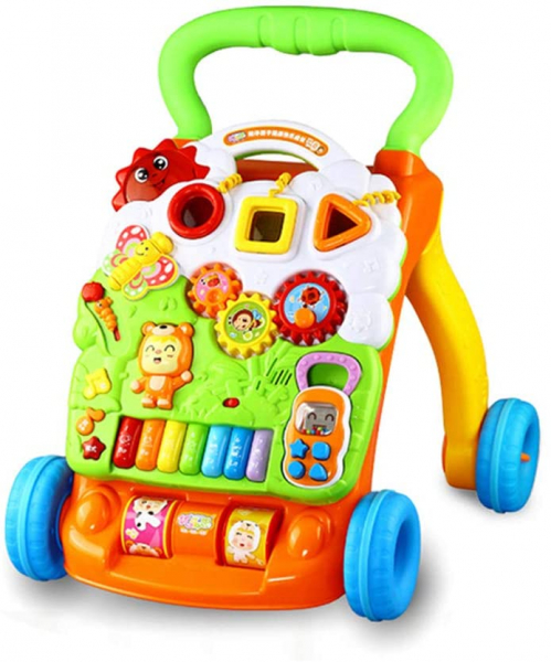 Antepremergator Copii Baby Piano Walker Panou Detasabil [3]