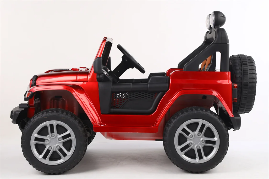 Masina electrica de copii, jeep,  baterie, 12 V, Rosu [3]