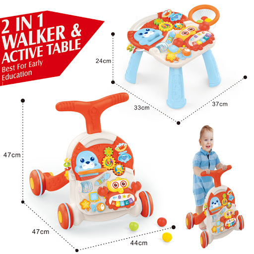 Antepremergator si Masuta Activitatii Copii 2 in 1 Huanger [3]