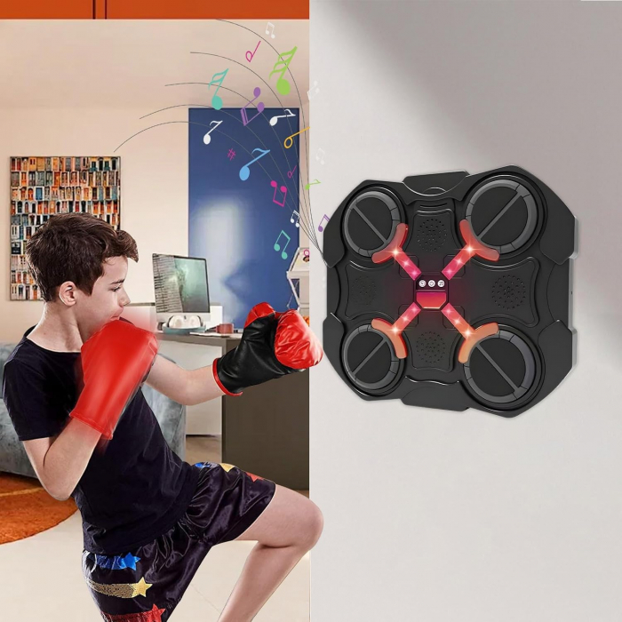 Aparat de Box Muzical cu LED Tactil – Fitness Interactiv pentru Acasa, Birou sau Sala [2]