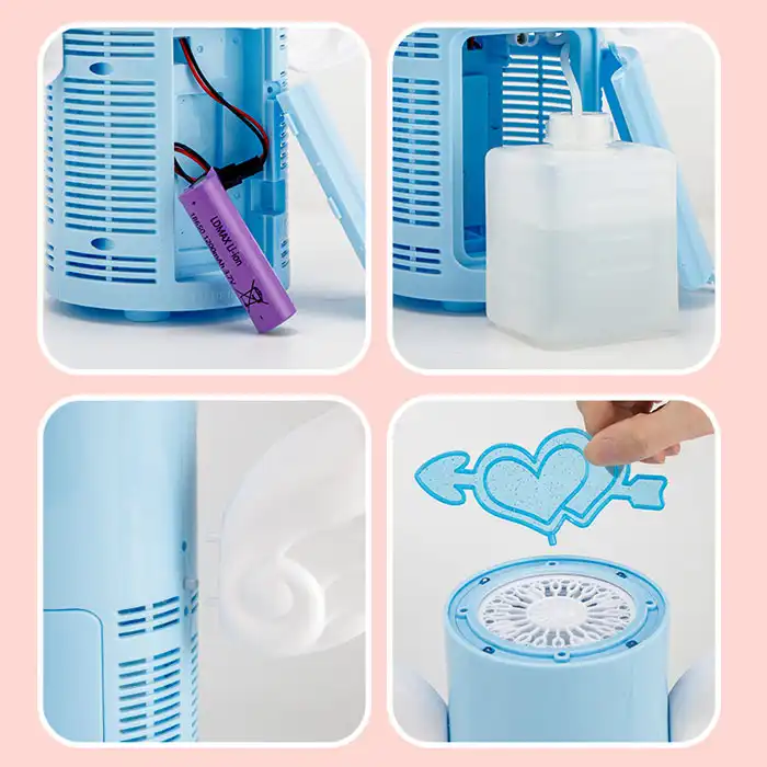 Aparat de facut bule Heart Bubble Maker – Lumina & Muzica pentru Copii [5]