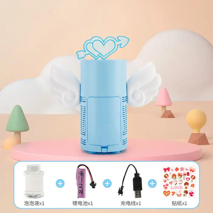 Aparat de facut bule Heart Bubble Maker – Lumina & Muzica pentru Copii [4]