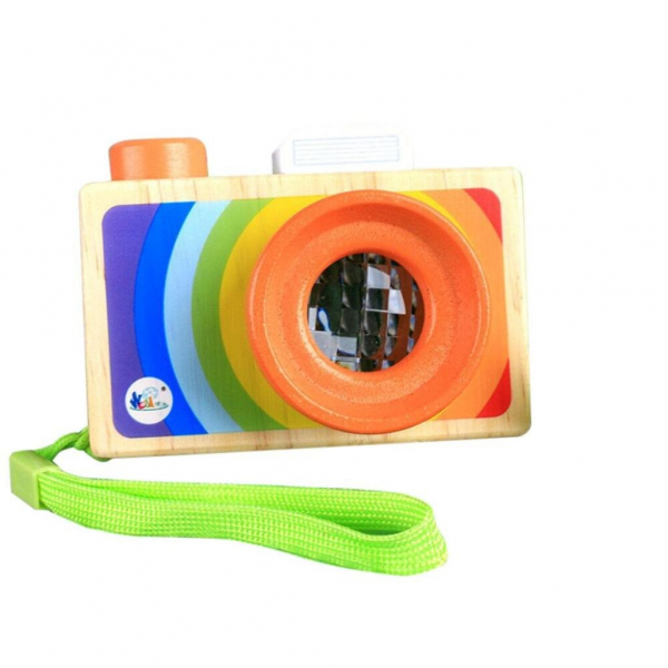 Aparat foto din lemn copii - Camera foto din lemn de jucarie [2]