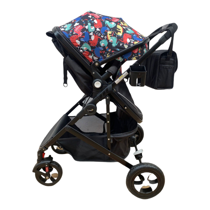 Carucior 2 in 1 L-Sun Transformabil Landou–Sport, 0–36 Luni, cu Geanta Dinozauri [5]