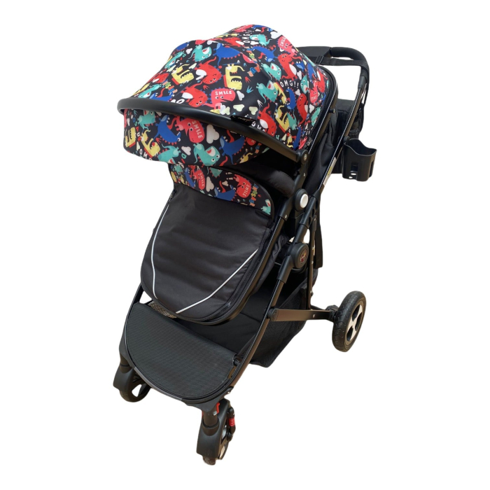 Carucior 2 in 1 L-Sun Transformabil Landou–Sport, 0–36 Luni, cu Geanta Dinozauri [4]