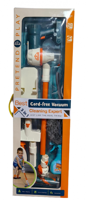 Aspirator Vertical pentru Copii 3 in 1 Lumini si Sunete [2]