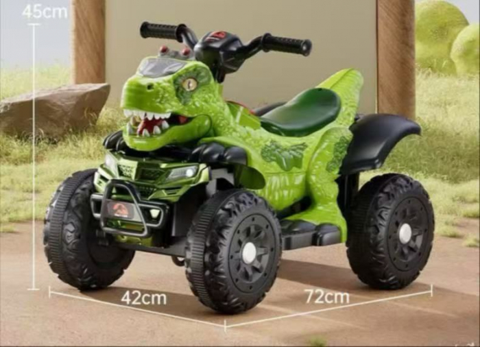 ATV Electric Dinozaur 6V pentru Copii, cu Lumina LED Muzica [4]