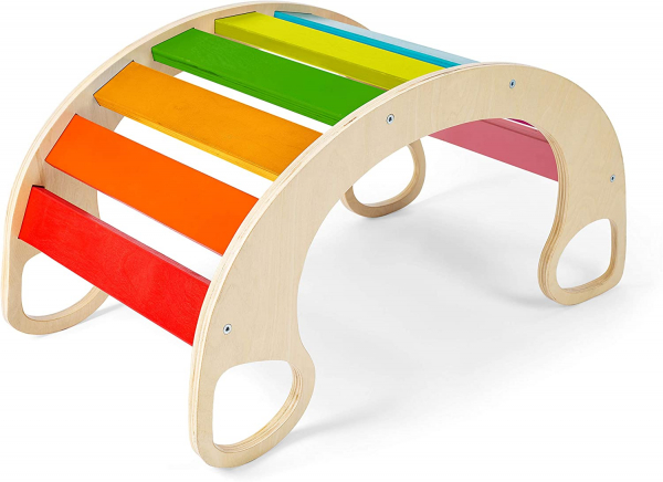 Rainbow Rocker Balansoar din lemn Montessori Curcubeu [4]
