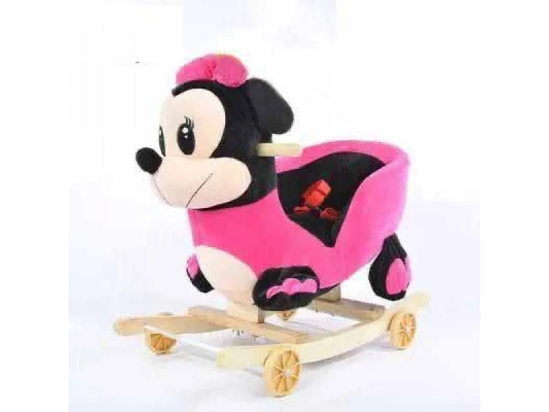 Balansoar muzical din plus Minnie Mouse Roz 2 in 1 [2]