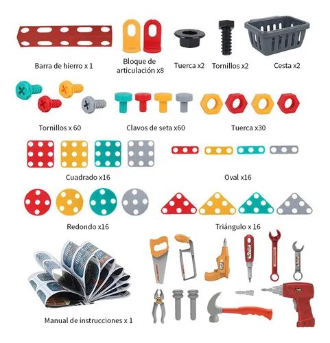 Set de Scule pentru Copii – Banc de Lucru, Bormasina  Accesorii Realiste [3]