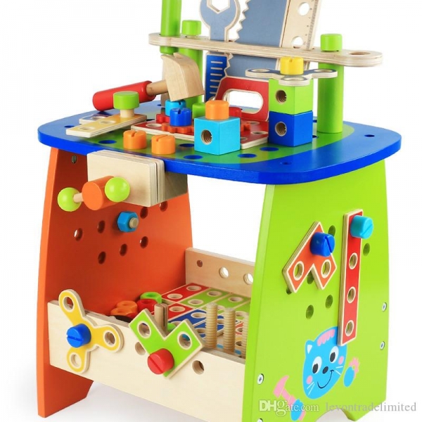 Banc de Scule din Lemn Multifunctional  89 de piese [2]