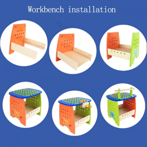 Banc de Scule din Lemn Multifunctional  89 de piese [7]