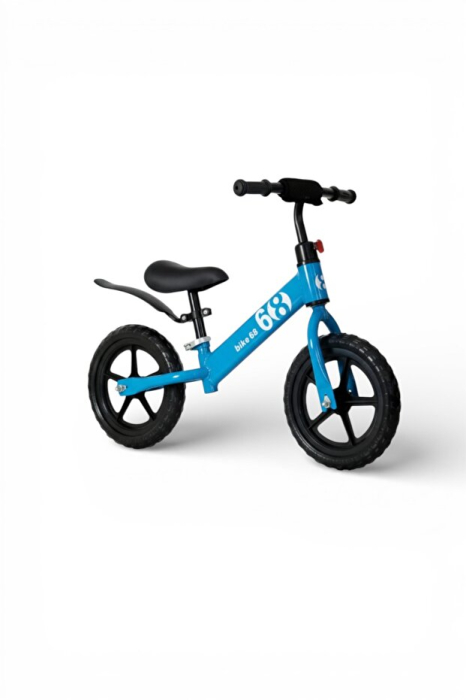 Bicicleta de Echilibru, Fara Pedale, Roti Cauciuc 14 Inch, Sa si Ghidon Reglabile Albastru [3]