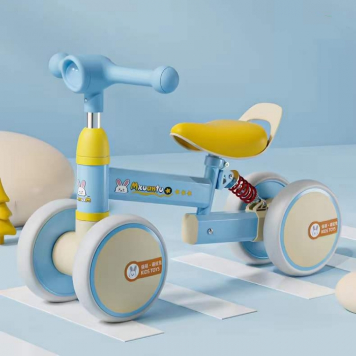 Bicicleta de echilibru Albastru pentru copii Ride-On cu roti EVA – ABS rezistent si cadru cu amortizare [2]