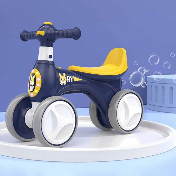 Bicicleta Fara Pedale cu Lumina, Muzica & Baloane de Sapun Albastru [1]