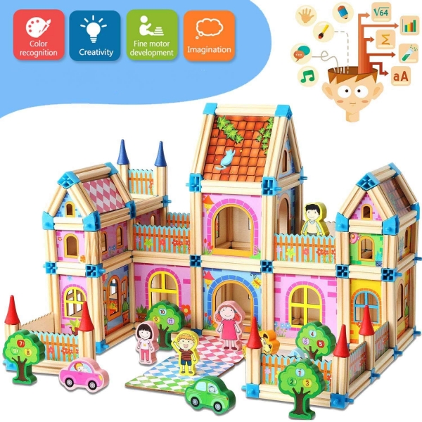 Blocuri de Construit din Lemn - Joc din Lemn Ansamblare 3D [7]