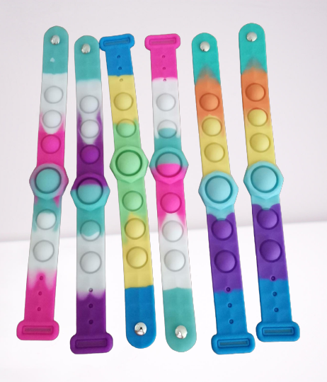 Bratara senzoriala Pop It  Push Bubble Fidget din silicon [5]