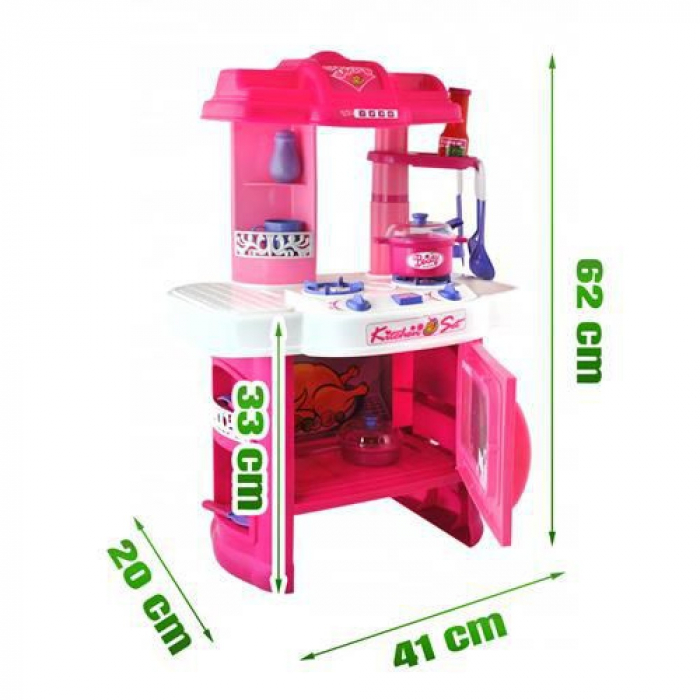 Bucatarie de Jucarie pentru Copii - Set Complet Kitchen cu 12 Accesorii si Chiuveta [10]