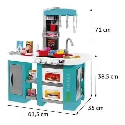 Bucatarie de Jucarie Electronica cu Accesorii, Lumina & Sunet, Chiuveta Functionala [3]