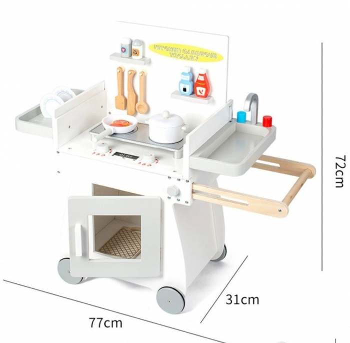 Bucatarie din Lemn 2 in 1 cu Gratar [4]
