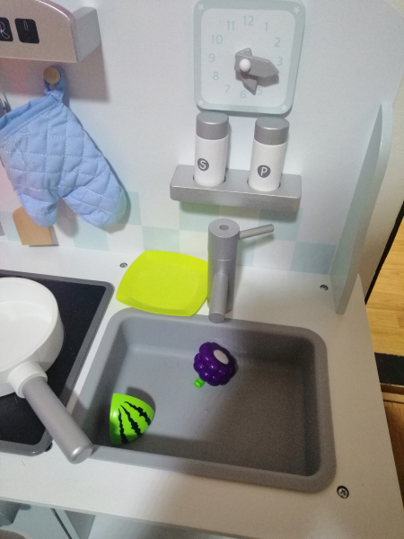 Bucatarie din Lemn cu Sunete si Lumini Kitchenette [11]