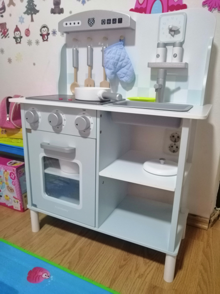 Bucatarie din Lemn cu Sunete si Lumini Kitchenette [13]