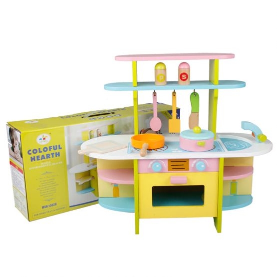 Bucatarie si Ustensile din Lemn Coloful Hearth [2]