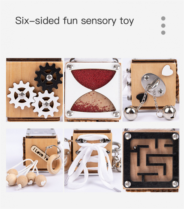 Busy Board de masina Joc senzorial Montessori Cub Busy Board [4]