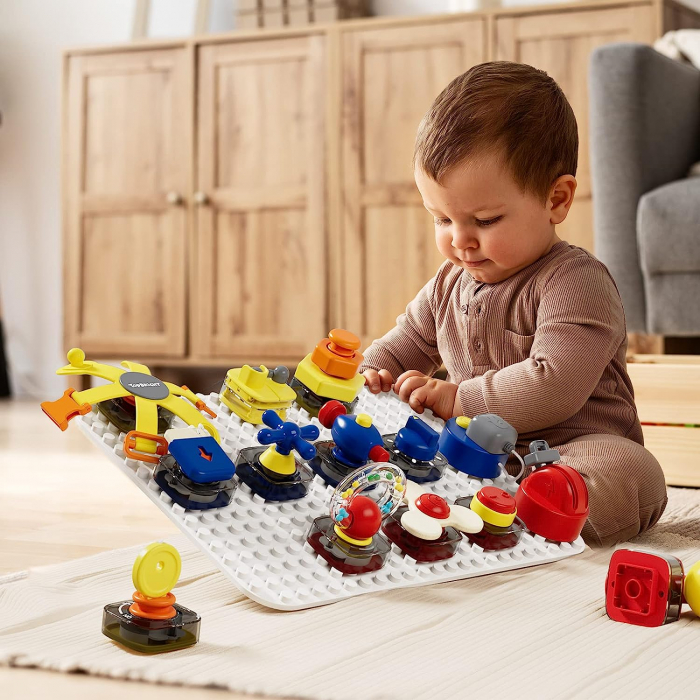 Busy Board senzoriala Montessori Lego Delux TopBright [7]