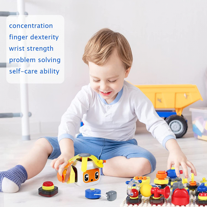 Busy Board senzoriala Montessori Lego Delux TopBright [6]