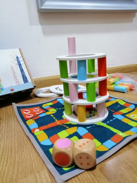 Joc din lemn Stivuire Turnul colorat Pisa Tower Jenga [2]
