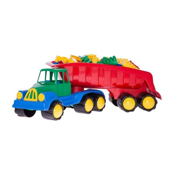 Camion Mare de Jucarie - Camion Basculanta Copii si cuburi de construit [1]