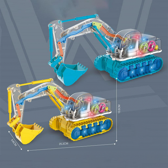 Jucarie Interactiva Excavator cu Lumini si Sunete [2]