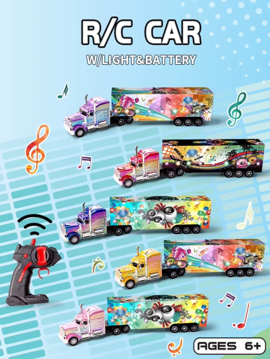 Camion RC cu Lumina LED si Bluetooth, Telecomanda 2.4G – Difuzor Wireless [2]