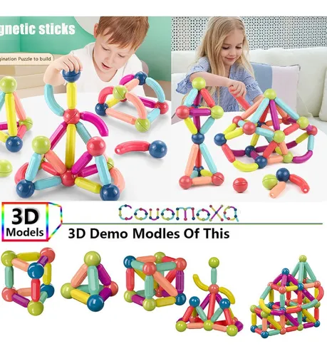Joc Constructie Magnetic 3D Magnetic Sticks [4]