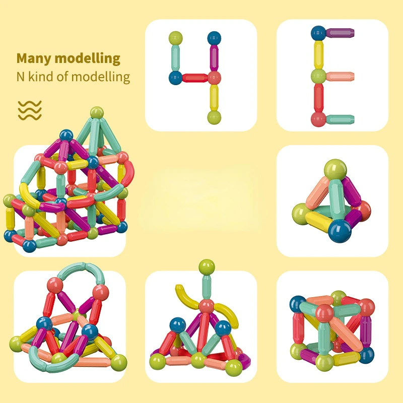 Joc Constructie Magnetic 3D Magnetic Sticks [4]